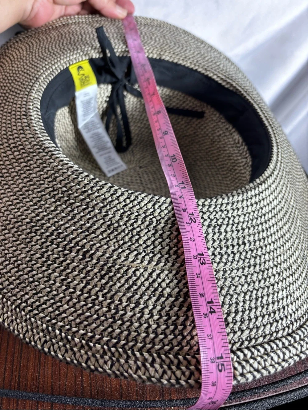 Sundry Navy &‎ Cream Braided Floppy Sun Hat